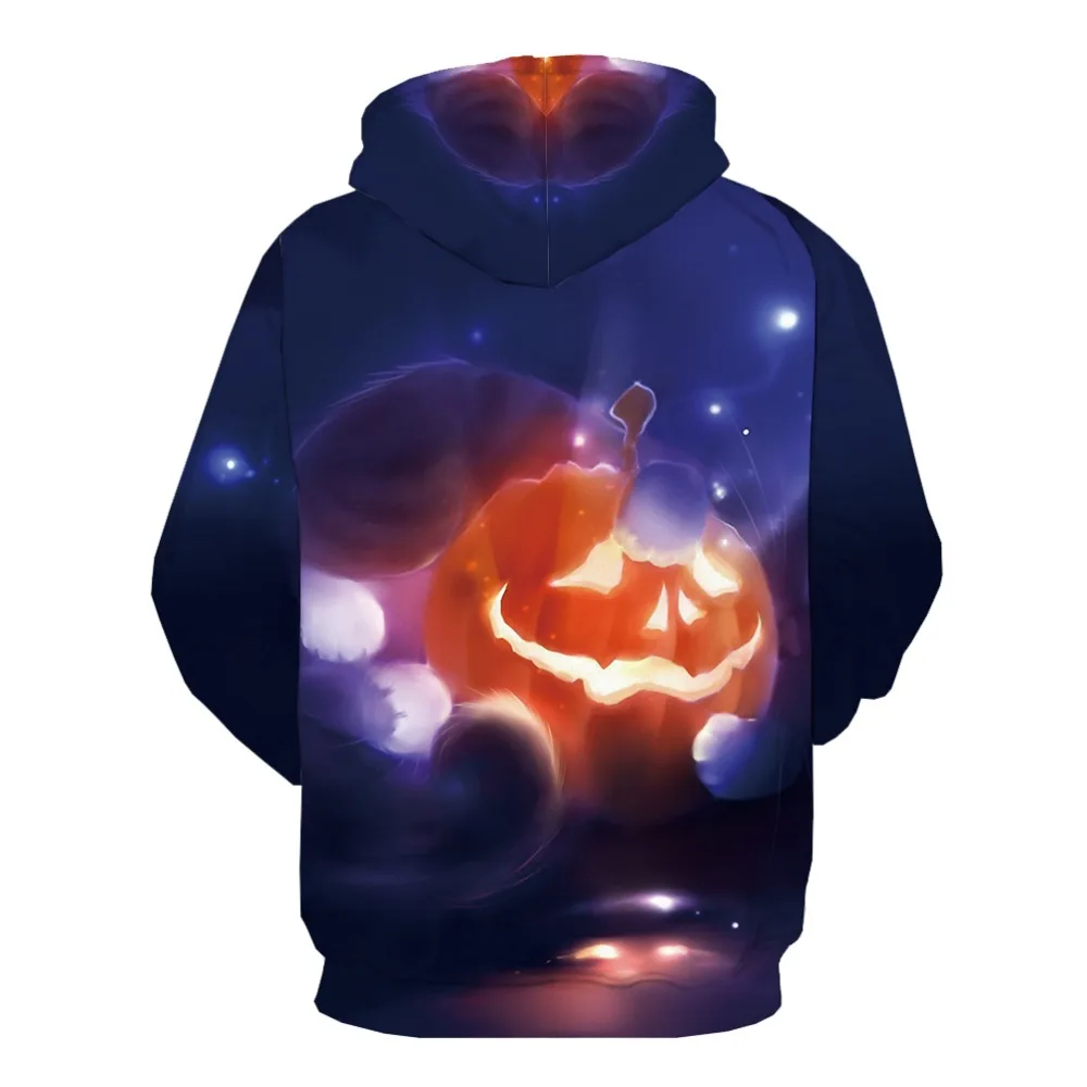 KYKU 3d Hoodies Halloween Sweatshirts men Pumpkin Hooded Casual Cartoon Sweatshirt Printed Colorful Hoody Anime Harajuku 3d Prin