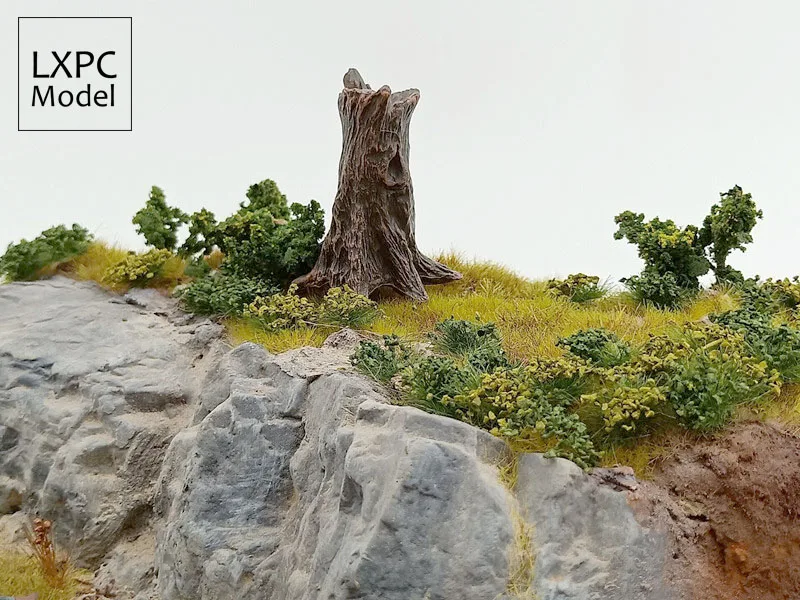 

Scenario platform Dead tree stump Miniature landscape scene simulation tree