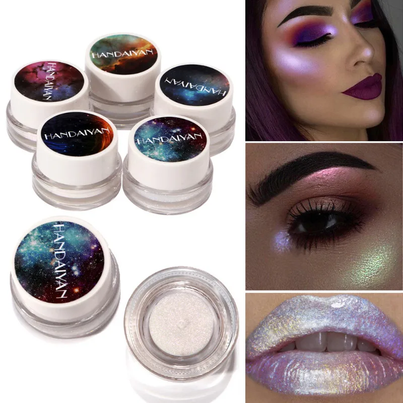 Glitter Eyeshadow Brand Shimmer Highlighter Waterproof Pigments White