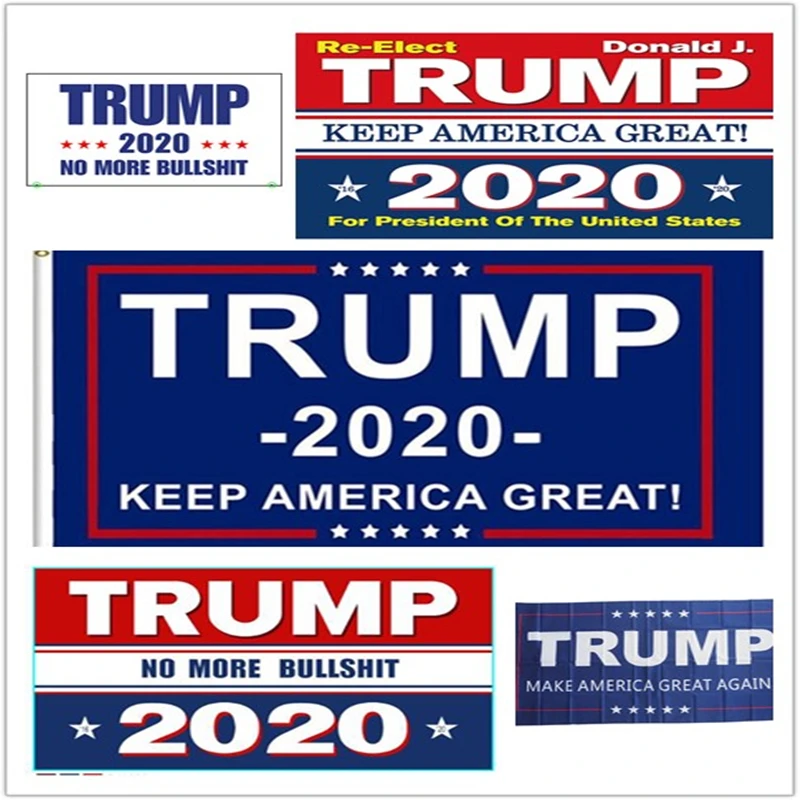 Трамп 2020 флаг двухсторонний напечатанный Дональд держит Америку Великий для