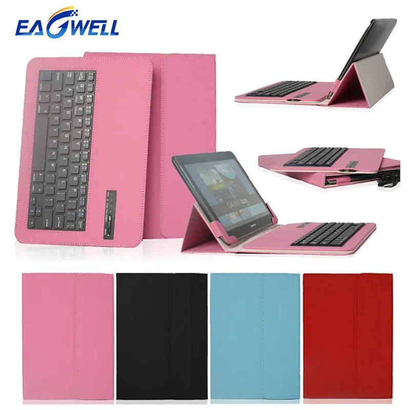 

Universal Newest Fashion PU Leather Removable Wireless Bluetooth Keyboard Smart Cover Case For Samsung Galaxy ASUS Lenovo Acer