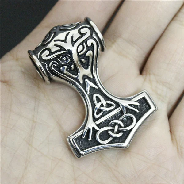 26g Silver Thor Hammer Pendant 316L Stainless Steel Fashion Cool Man