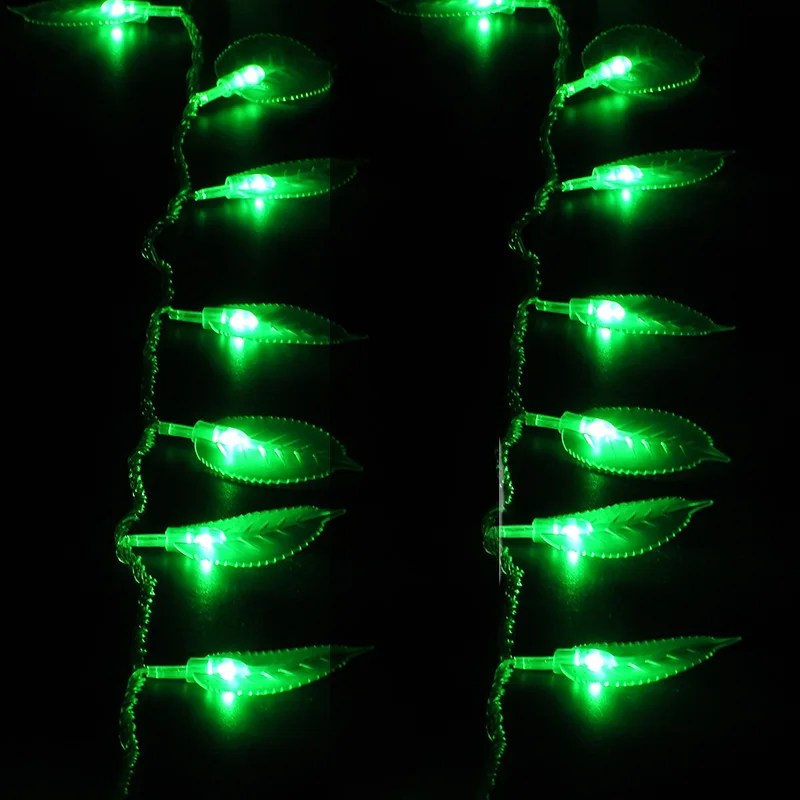 Инженерное освещение двора дерево декоративные светодиодные фонари водонепроницаемый открытый светодиодный светильник на солнечной батарее веревка лист формы, 10 м Длинные
