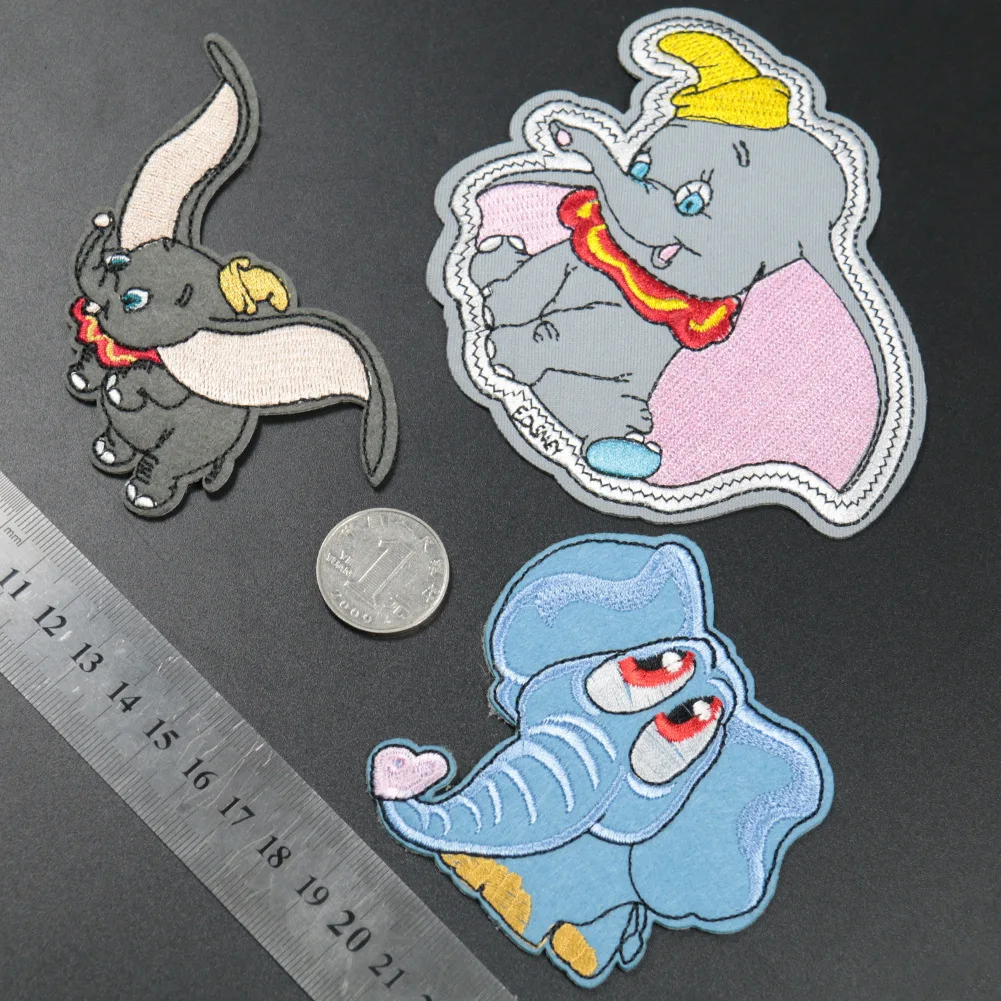 PGY слон Дамбо мультфильм железа на патчи Одежда diy вышитые значки швейная аппликация Лоскутные наклейки