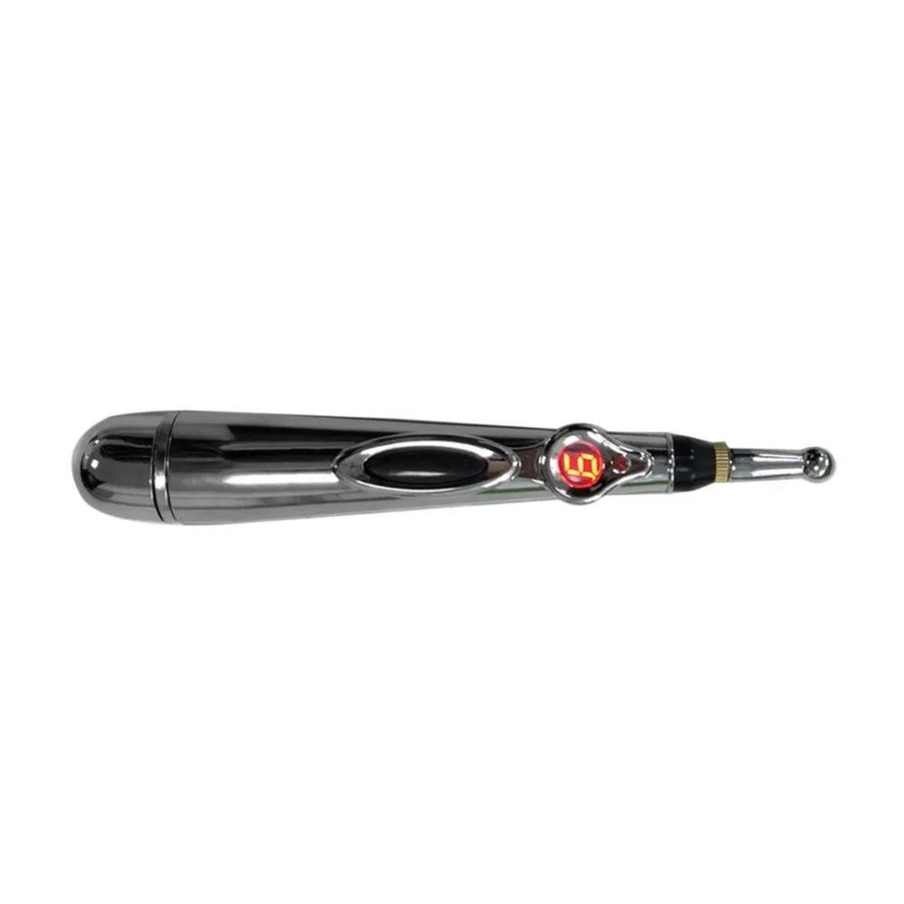 Electric Acupuncture Point Massage Pen Pain Relief Therapy Electronic Meridian Energy Pen Body Head Neck Leg Massager+Cream