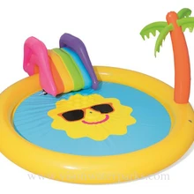 53071 Sunshine Land бассейн для отдыха с струей воды надувная горка