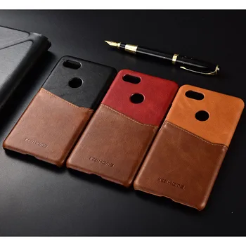 

Kezihome For Google pixel 3a xl Case Genuine Leather Case Protective back cover cases For Google pixel 3a full cover phone shell