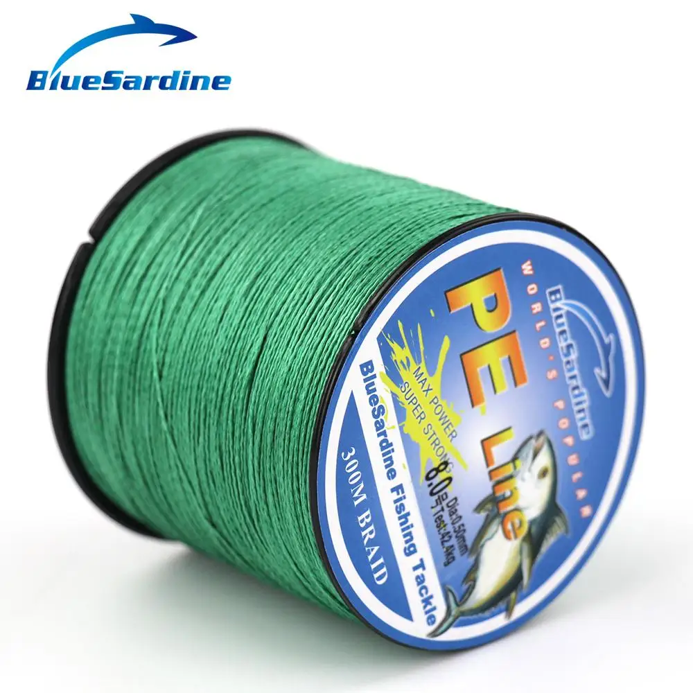 BlueSardine 300M Multifilament Fishing Line Braided Super Strong 4
