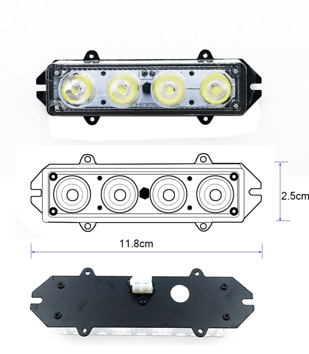 car led warning flashing lamp white led light 4-1