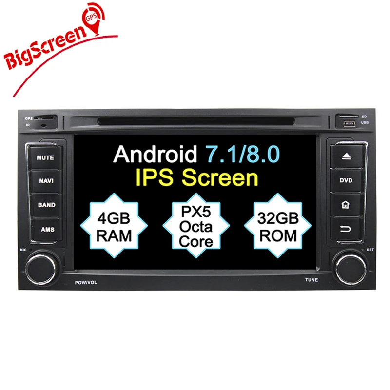 Clearance Octa Core Android 8.0 2 din 7 inch Car DVD For VW Touareg Multivan T5 2004-2011 GPS 4G Radio RDS Steering wheel Canbus 3