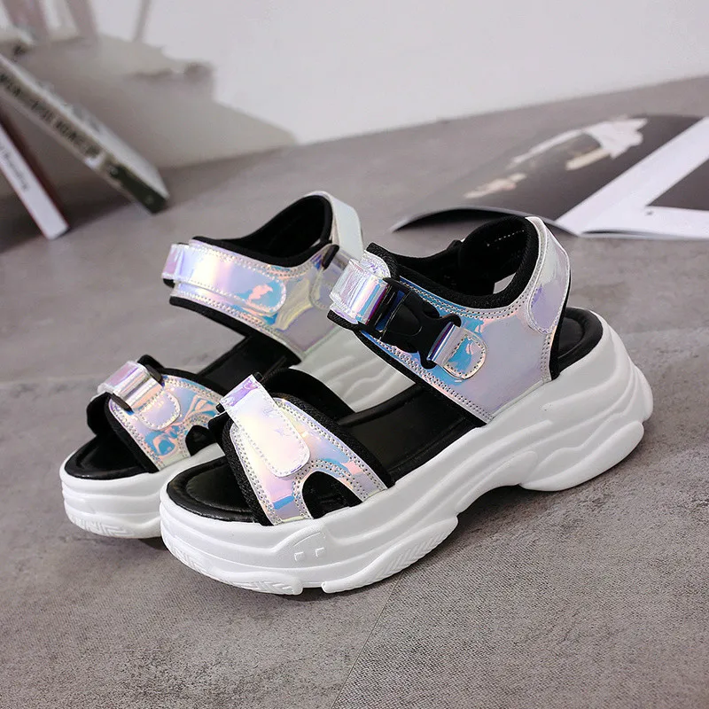 

Sexy Open-toed Women Sport Sandals Wedge Hollow Out Women Sandals Outdoor Cool Platform Shoes Women Beach Summer Shoes 2019 New