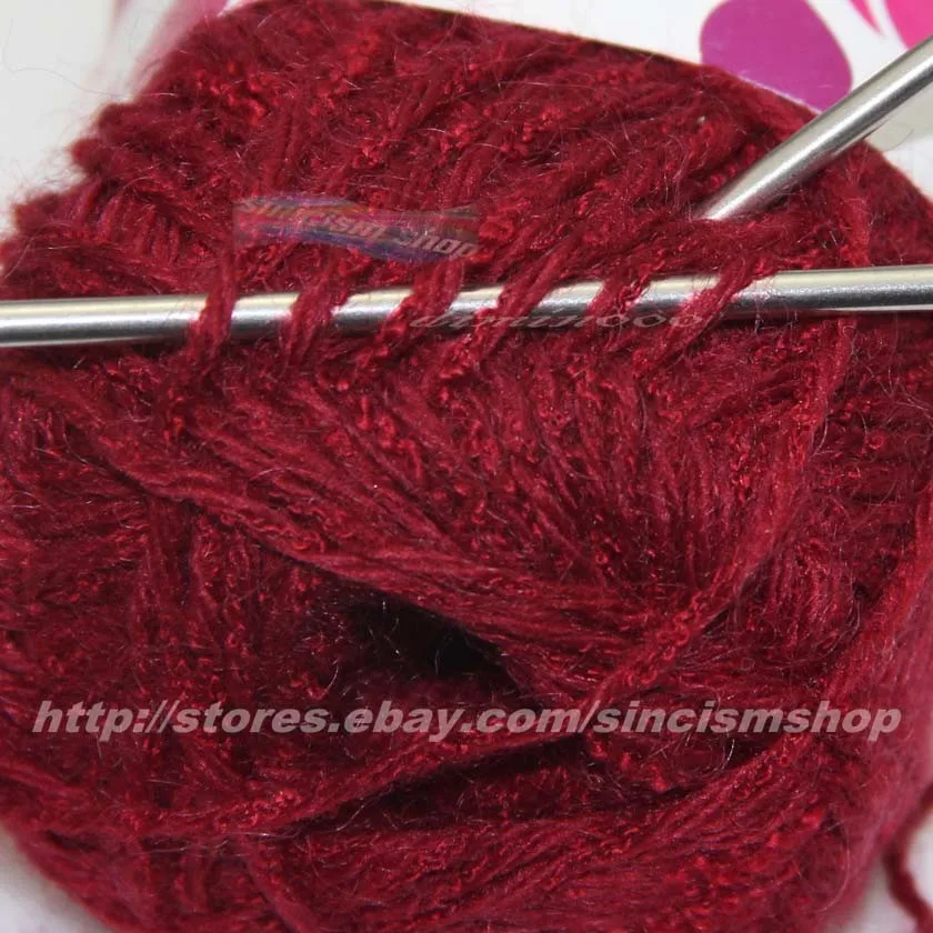 Распродажа 10 BallsX50g 4ply мохер трикотажная Шерсть Ручная Пряжа Вязание Soft 9109-1302