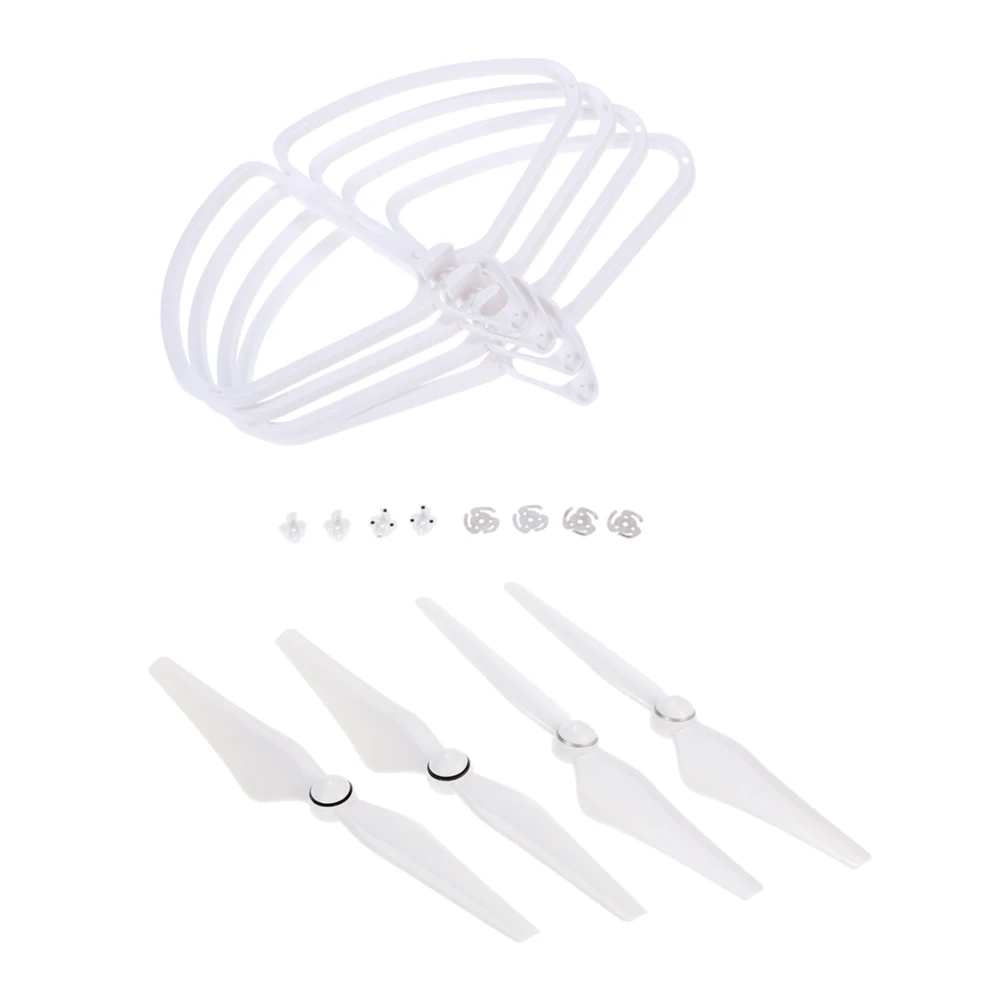 2 Pairs CW/CCW Propeller And 4Pcs Propeller Guard Ring Combo Set For DJI Phantom 4 Camera Drone High Quality RC Quadcopter Parts 2 Pairs CW/CCW Propeller And 4Pcs Propeller Guard Ring Combo Set For DJI Phantom 4 Camera Drone High Quality RC Quadcopter Parts