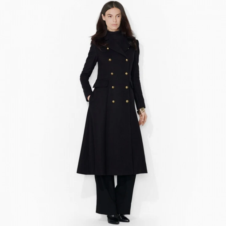 font b Women b font Super Fashion Ultra Long Woolen font b Jacket b font