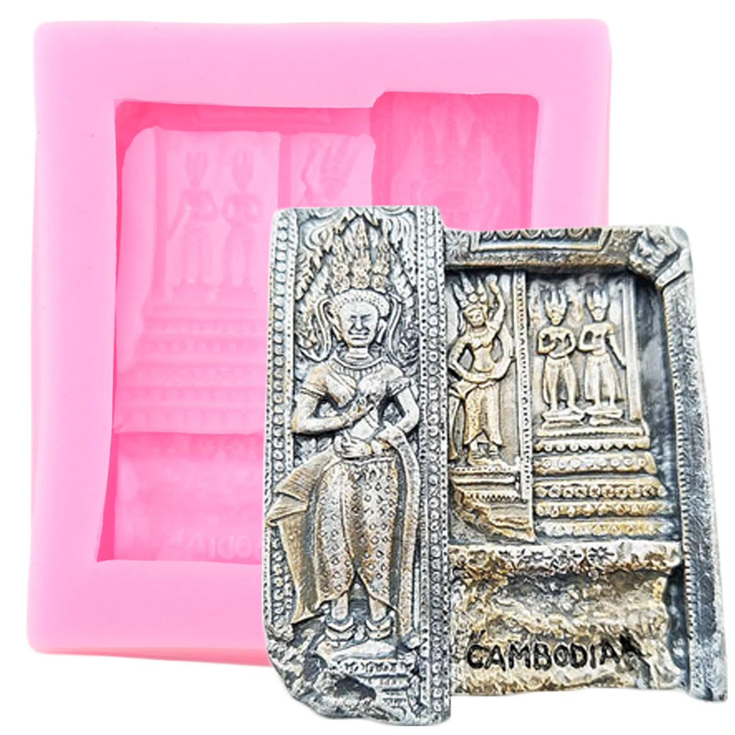 

3D Statue Of God Silicone Mold Polymer Resin Clay Fondant Molds Cake Decorating Tools Chocolate Gumpaste Moulds