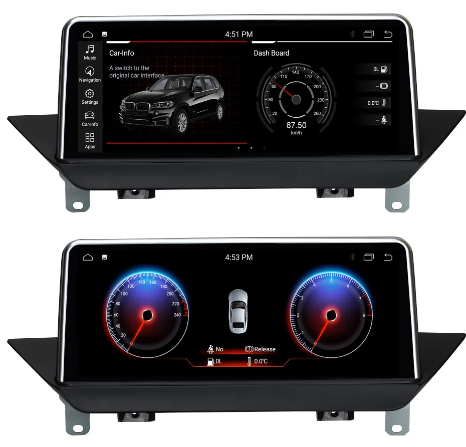 KANOR 10,25 дюймов ID7 4G+ 64G Android 9,0 автомобильный мультимедийный плеер gps навигация для BMW X1 E84 2009