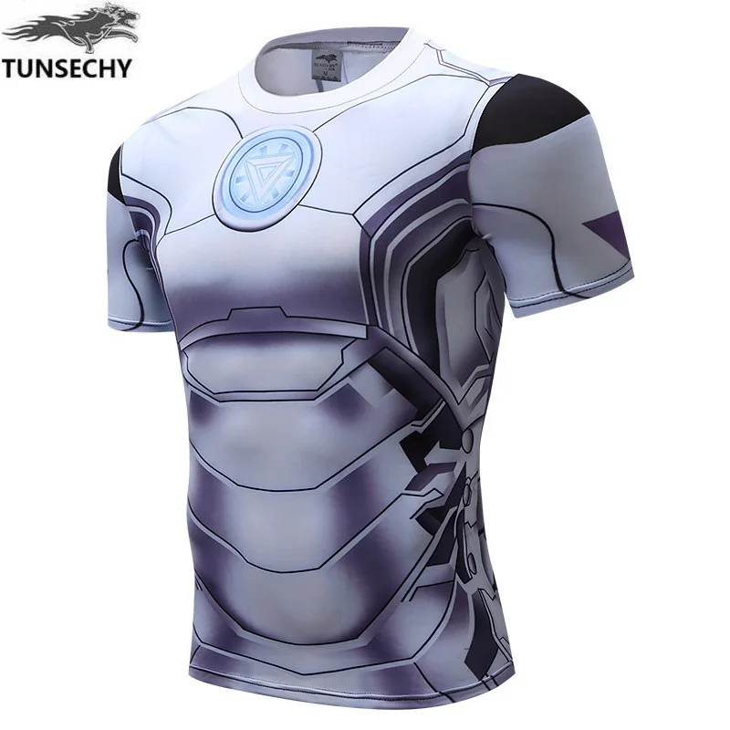 

New 2016 Batman VS Superman T Shirt Tee 3D Printed T-shirts Men Short Raglan sleeve Fitness Slim Fit Compression Top Male