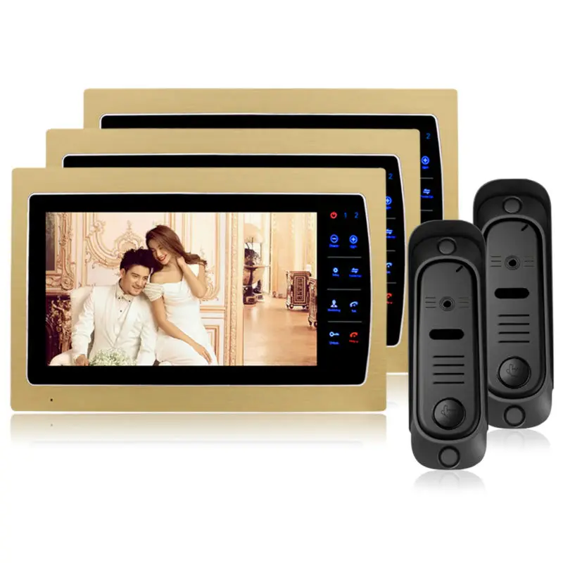 

Homefong 7-inch wired video intercom door phone with memory function Support record video and picture IP65 Waterproof 3 to 2
