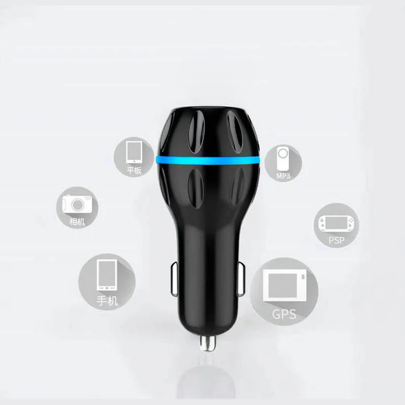 AMEEC Quick Charge QC 3.0 Car Charger Dual USB Car-Charging QC3.0 Fast Auto USB Charger Led Voltage Display 2 Port Auto Charging (8)