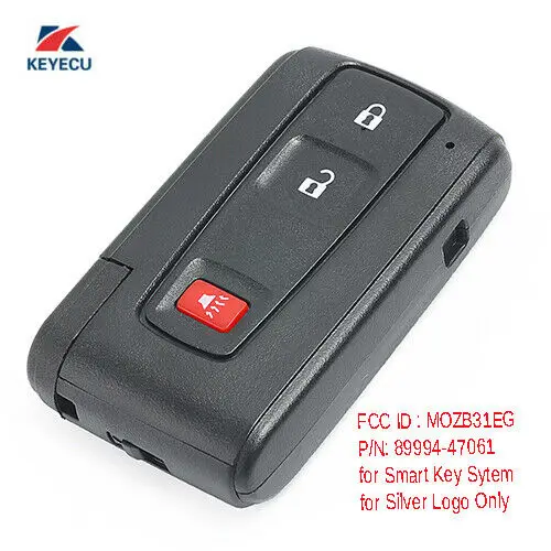 

KEYECU Smart Remote Key Fob 3 Button for Toyota Prius 2004-2009 - MOZB31EG 89994-47061 312MHZ
