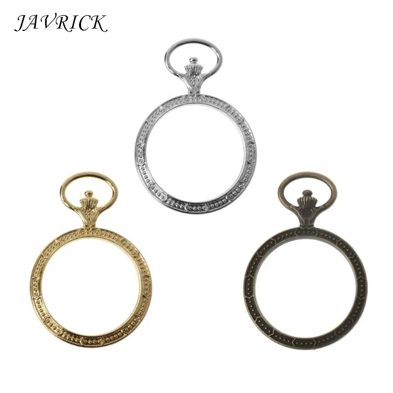 

5Pcs Round Open Back Bezel Tray Pendants Blank Frame for UV Resin Jewelry Making