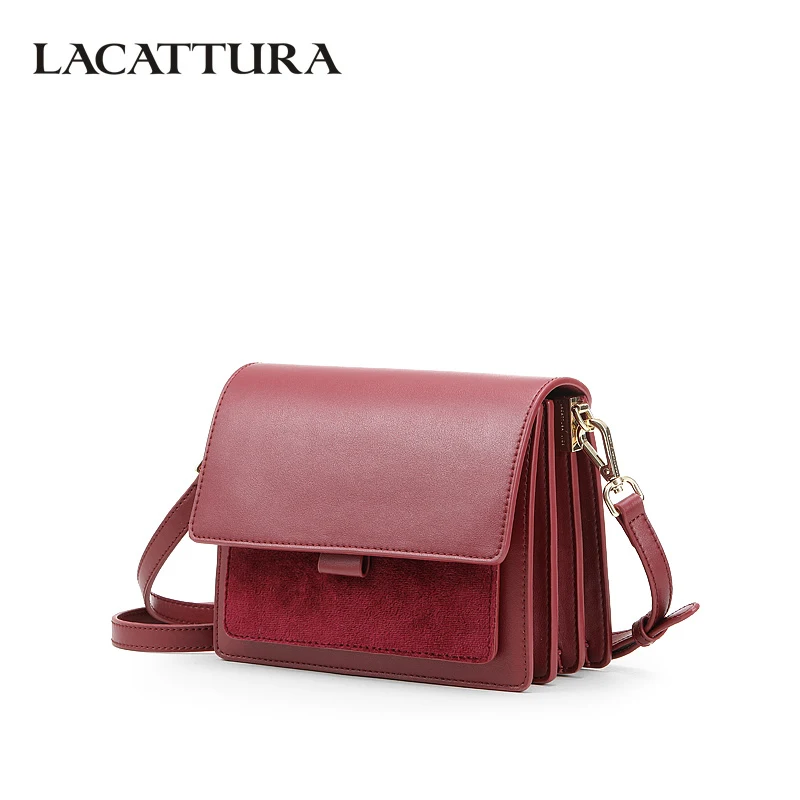 

LACATTURA Women Small Shoulder Bag Fashion Organ Designer Messenger Bags Luxury Ladies Crossbody Chic Flap Handbag High Quality