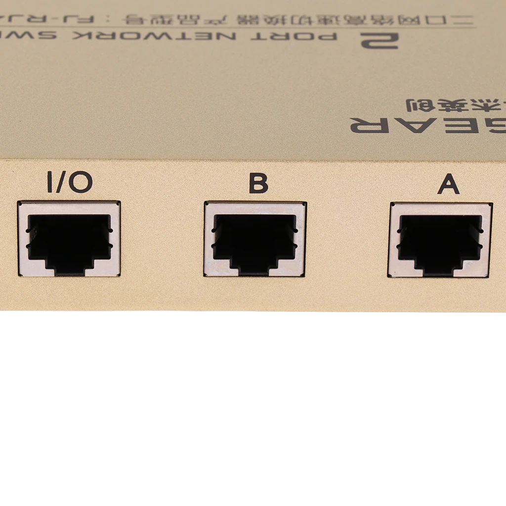 2Port AB Manual Network Sharing Switch Box 2In1/1In2 RJ45 Ethernet Switcher