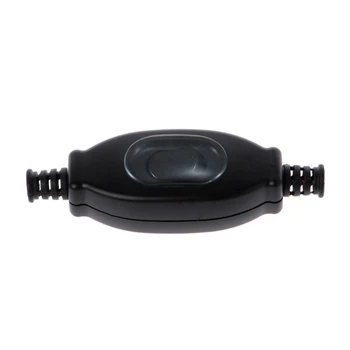 

ON/OFF Table Lamp Desk Bed Light Cord Waterproof In Line Rocker Switch Parts Set 250V 6A