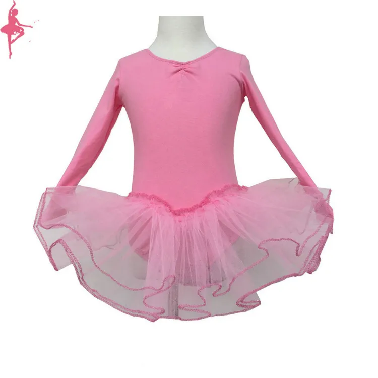 Children 's Dance Clothes Long Sleeved Ballet Skirt Practice Dancing