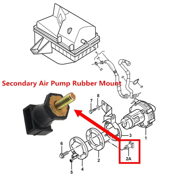 READXT автомобильный черный вторичный воздушный насос резиновое Крепление для Golf 4 5 MK5 6 MK6 Passat B5 B6 Bora Polo A3 A6 TT SEAT Leon Toledo Ibiza