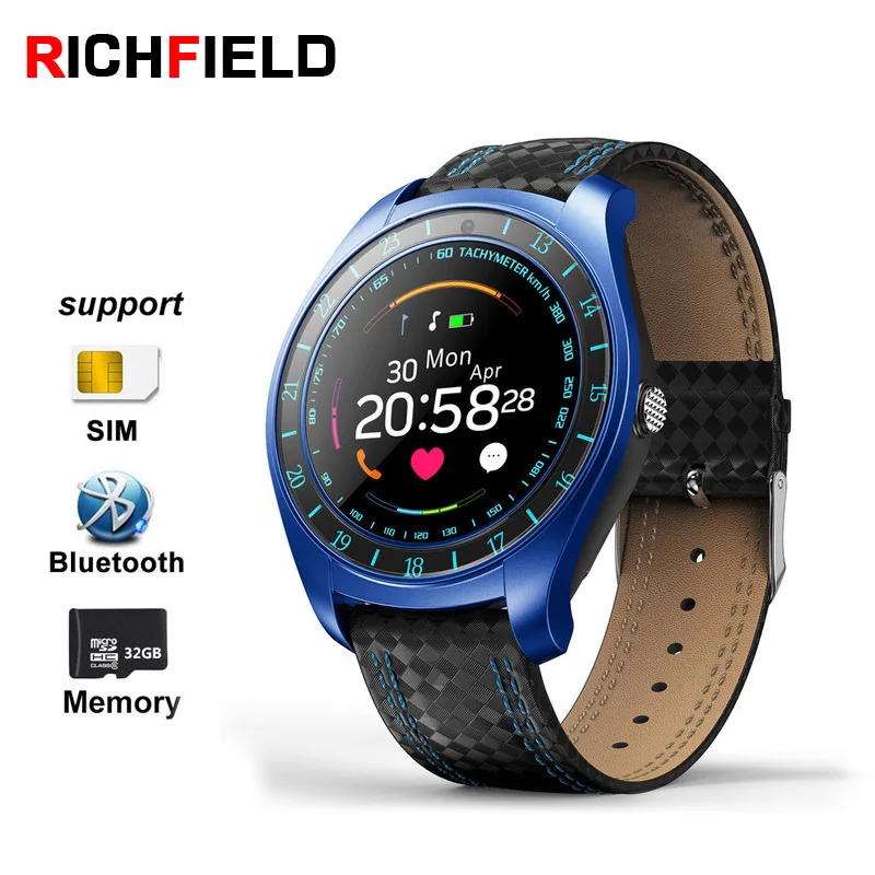 

RICHFIELD V10 Smart Watch Men Wristwatch Sim Heart Rate initor Fitness Bracelet Activity Tracker Smartwatch for Android Phone