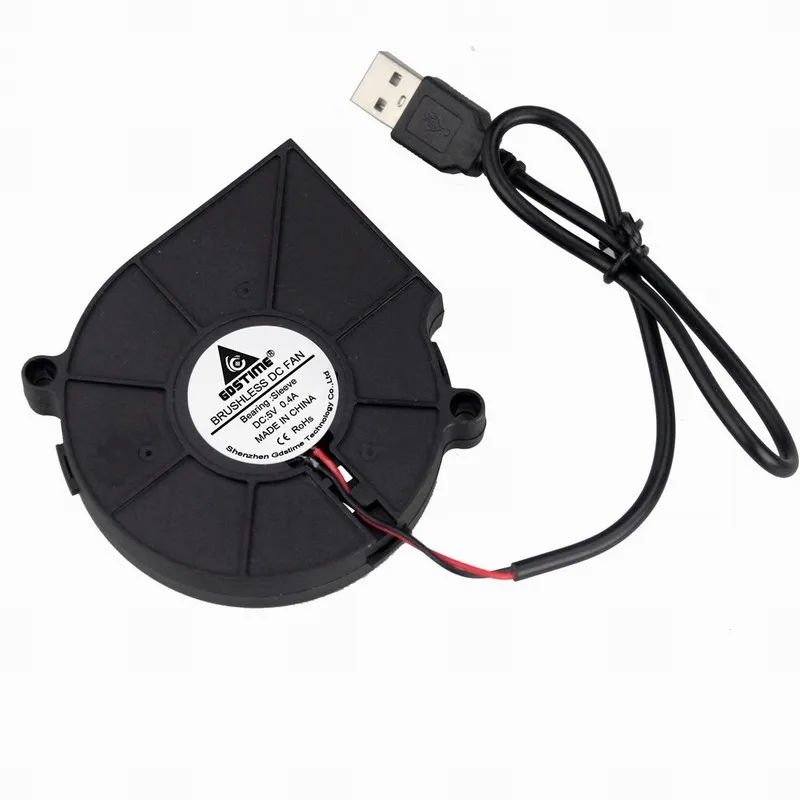 1 шт. Gdstime 5 В USB 75x15 мм 75 x 15 7515 DC Бесщеточный Охлаждающий вентилятор 7515|blower fan|cooling blower