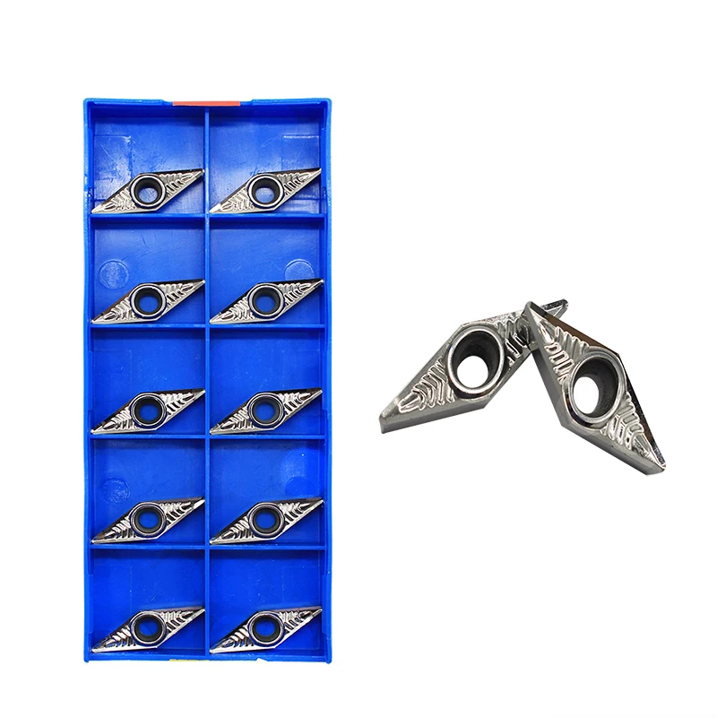 

10 PCS VCGT160408 AK H01 High Quality Aluminum Cutter Blade Insert Cutting Tool CNC Tools Turning Tool Alloy Wood