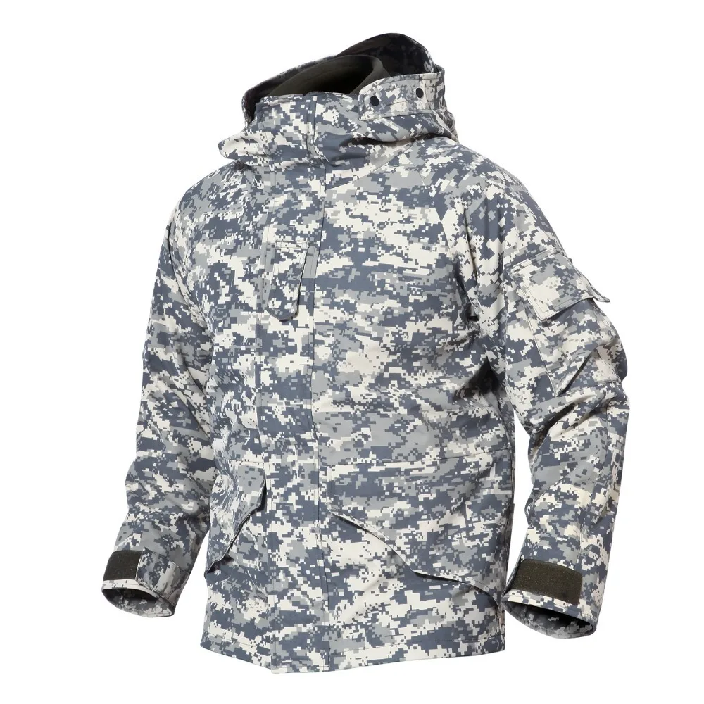 Зимняя мужская куртка G8 3 в 1, куртка для альпинизма, кемпинга, охоты, флисовая одежда, тактическая водонепроницаемая куртка+ подкладка