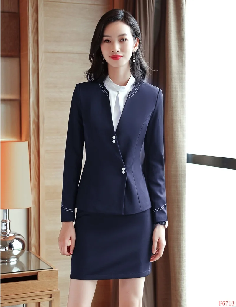 Fashion Office Uniform Designs Women Business Suits Skirt