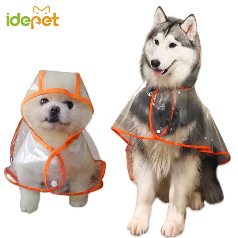 XS-6XL дождевики для собак, прозрачный дождевик для собак, дождевик для больших собак, маленький дождевик, водонепроницаемый плащ для домашних животных, одежда FY S1