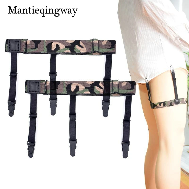 Symbol Of The Brand Mantieqingway Camouflage Shirts Holders For Men Womens Sexy Garters Fashion Leg Strap Band Adjustable Suspender Straps To Be Highly Praised And Appreciated By The Consuming Public Men's Suspenders