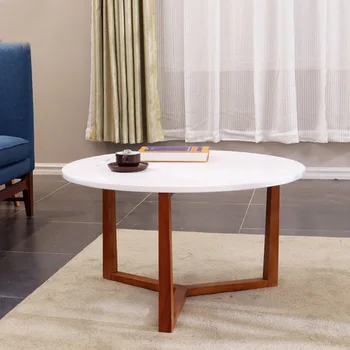 

Coffee Tables Living Room Furniture solid wood round side table minimalist mesa de centro table basse de salon stolik kawowy new