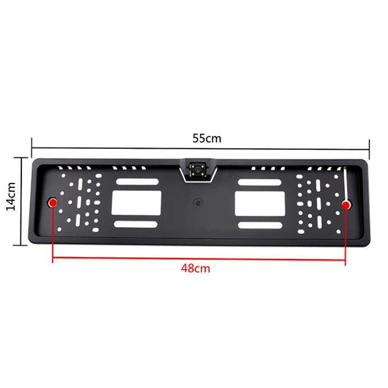 DEDC Универсальный HD заднего вида Обратный камера Европейская номерная табличка рамки ночное видение со светодиодный