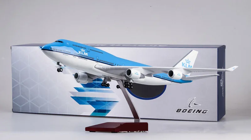 47 см 1/157 масштаб самолета Neitherland модель авиалайнера 747 Boeing B747 KLM королевский синий белый голландская авиакомпания Коллекционная высокое качество