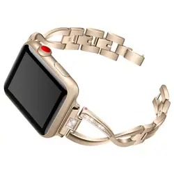 ASHEI Bling ремешки для часов Ремешок для Apple Watch Band Series 4 44 мм 40 мм страз браслет из нержавеющей стали для Iwatch 42 мм 38 мм