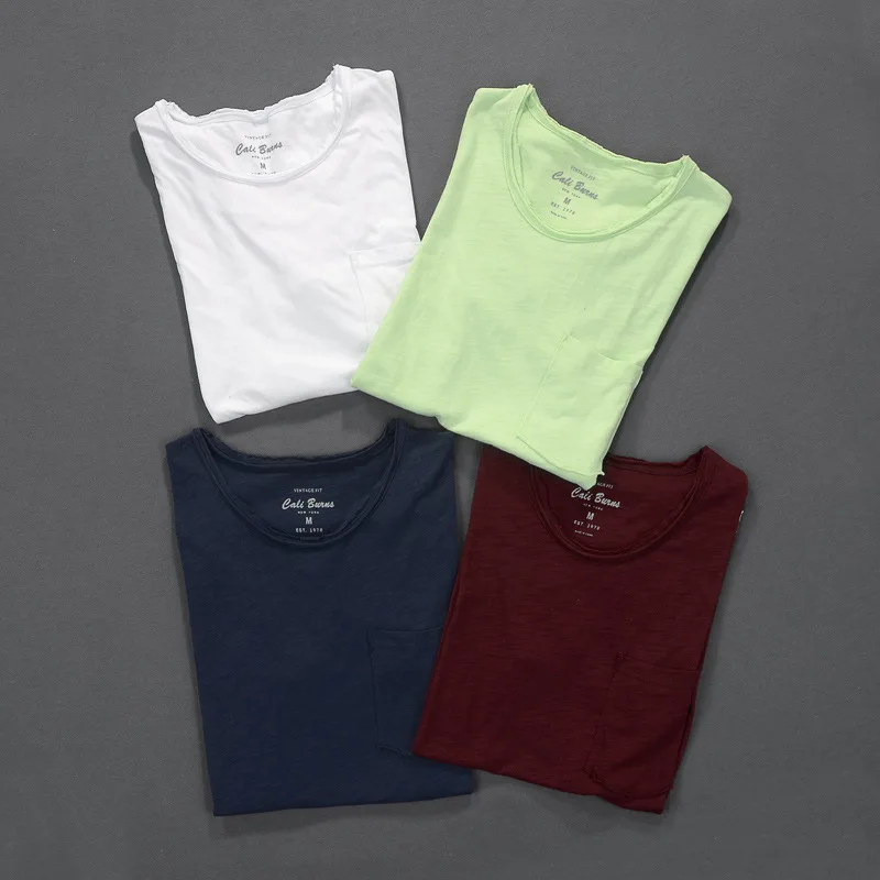 Verano hombres camiseta marca algodón de bambú sólido de manga corta 100% algodón camiseta hombres fábrica directa o-cuello camiseta para hombre camiseta Verano hombres camiseta marca algodón de bambú sólido de manga corta 100% algodón camiseta hombres fábrica directa o-cuello camiseta para hombre camiseta