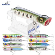 Seanlure New Arrival 8cm 12.2g 3D 1pcs/pack Popper surface lure seawater Fishing lure high end Blood slot hook