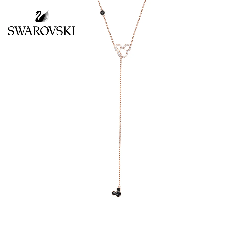

Genuine Swarovski MICKEY&MINNIE Cute Mouse Y-necklace Crystal Necklace for Womens Long Necklace5429084