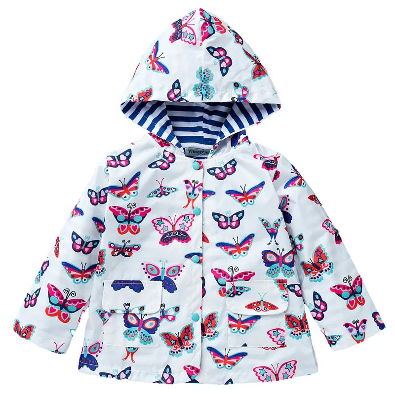 

Spring Waterproof Trench Coat Jacket Cloak Raincoats Clothing Children Outwear Windbreaker for Girls
