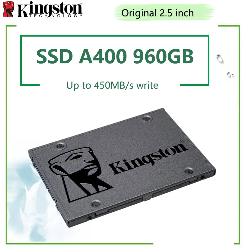Kingston A400 SSD SATA III 25 Zoll 960GB 480GB Interne Solid State Drive mit Festplatte Gehäuse & s
