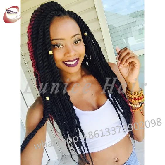 Hot Sale 12strands Piece Crochet Braiding Hair Extensions Havana