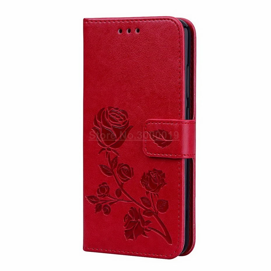 Для Prestigio Wize Q3 чехол для телефона из искусственной кожи для Prestigio Wize Q3 PSP3471DUO защитный флип-чехол кошелек Чехол 4,95" - Цвет: MGH Red