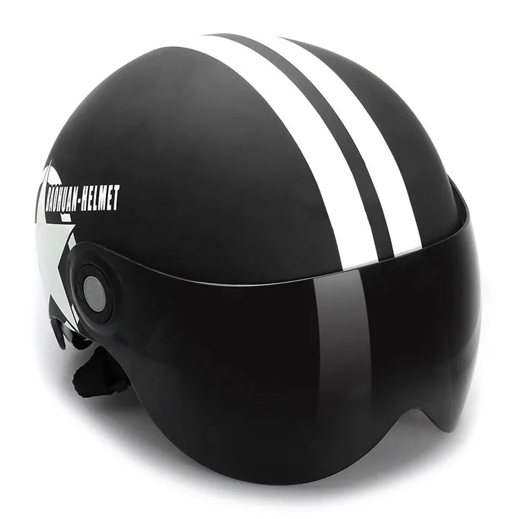 CARCHET moto cross Helmet 56-60 см moto rcycle полулицевые шлемы с открытым лицом регулируемый размер пятиконечный шлем со звездой Casco para moto