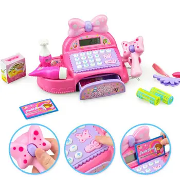 

Kids Boys Girls Mini Simulated Cash Register Pretend Play Early Educational Toy